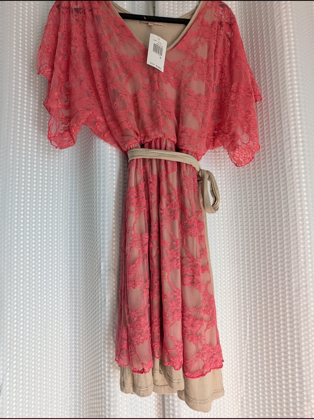Casual Couture by Green Envelope Coral Dress SZ S NWT's